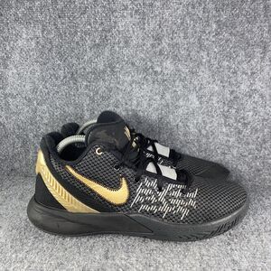 Nike Kyrie Flytrap 2 Mens 8.5 Basketball Shoes Black Gold Athletic Sneakers